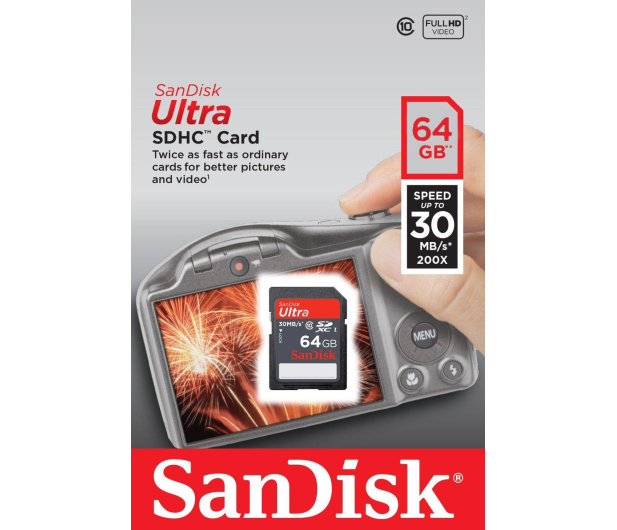 SANDISK 64GB ULTRA SDSDU-064G-U46 - 122360 - zdjęcie 2